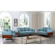 Nova 1+2+3 Seater Arm Chair with Solid Wood Base