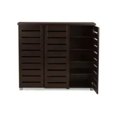 Nova 5 Shelves Assembly Manufactured Wood 20 Pairs Shoe Storage Entryway Cabinet