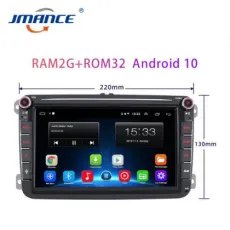 8inch Android 10 Capacitive Touch Screen Bt Carplay for VW 2GB RAM 32GB ROM WiFi GPS Bt Car Music System Android Radio Auto