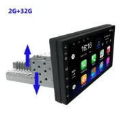 GPS Navigation System WiFi USB Aux FM Video Play Music Subwoofer Speaker Car Stereo 1 DIN Android Auto