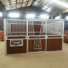 High Quality Hot DIP Galvanized Horse Stable with Optional Feeder System