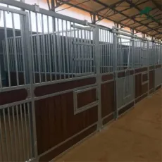 Long Lasting Powder Coating Luxury Horse Stall Horse Stable with Sliding Rail