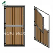 Bamboo Horse Stall Equestrian Equipment Horse Stable Popular Used Galvanized Metal Heavy Duty Stable Door