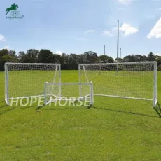 New Professional Target Shot Outlet Portable UPVC Team Training Soccer Goal Plastic Kids Football Goal PVC Post for Sale
