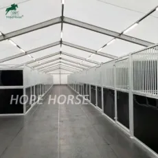 Hot DIP Galvanized Horse Stall with HDPE Board Building Barn Design