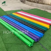 Colorful Basic Exercises Using for Horse Ground Soft Poles