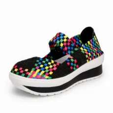 Factory OEM Mesh Rubber Breathable Fashion Women Casual Shoes
