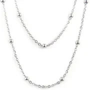 Hot Selling Necklace Stainless Steel Jewelry Cross Ball Chain Lady Bracelet