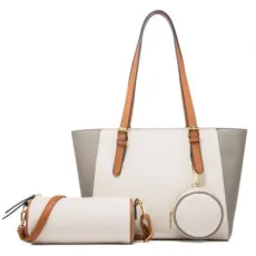 Lady Handbag, OEM/ODM Wholesale, PU Leather Tote Bag, Fashion Design Women Handbag