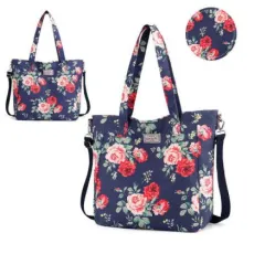 Wholesale Fashion Large Handbags Waterproof Nylon Foldable Reusable Shopping Bags for Women