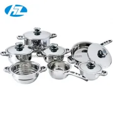 Heavy Stainless Steel 12PCS Cooking Pots Set