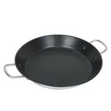 New Popular Market Customized Stainless Steel Wire Handle Big Not-Stick Fry Paella Pan Set