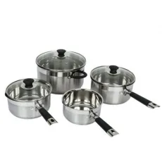 New Style Swiss Kitchenware 7PCS Stainless Steel Cookware Set with Glass Lid