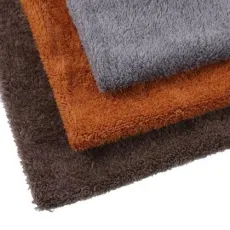 Custom Color Polyester Fabric 100% Polyester Arctic Velvet Sherpa Wholesale Fleece Fabric Dyeing Long Pile Plush Fabric