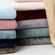 Jacquard Gradient Printing Coral Fleece Clothing Fabric Multicolor Winter Pajamas Carpet Fabric Flannel Fabric Customization