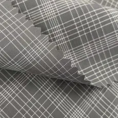 Four-Way Stretch Yarn-Dyed Plaid Fabric Nylon Polyester Fabric for Skirt Dress Clothing Fabric