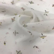 100 Pure Silk Digital Processing Printing Fabric Leisure Breathable Anti-Wrinkle Light Natural Silk Fabric