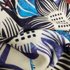 Silk Silk Jianhong Crepe Printed Fabric Custom Pattern Medium Through Women′s Clothing