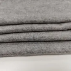 China Factory/Supplier New Design Fashion Soft Quick-Dry Rayon Polyester Stretch Coarse Needle Knitted Bonded Fleece and Deep Hemp Grey Garment Sweater Fabric