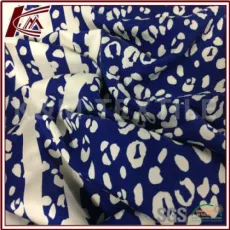 Garment Fabric Two Colors Printed Rayon Silk Blended Fabric