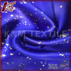 Shiny Printed Pure Silk Satin Charmeuse Fabric for Women Dress Ladies Spring and Summer Fashion Clothing Fabric China Factory