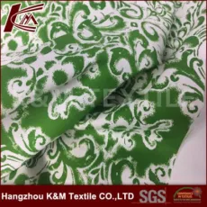 Flower Spandex Cotton Silk Blend Fabric 94%Cotton 6% Spandex Silk Cotton Fabric