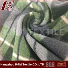 150d Printed One-Side Polar Fleece Fabric Brushed for Winter Cloth