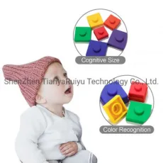 Silicone Cube Baby Stacking Toys Amazon Hot Selling Baby Playing Block Set