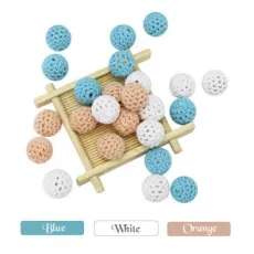 Wholesales 16mm Yarn Beads Wooden Beads DIY Baby Accessories Wood Yarn Beads