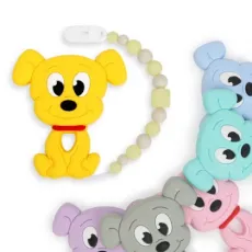 Silicone Teether Beads Baby Teething Pacifier Chain Nursing Pacifier Clip BPA Free Baby Teether for Baby Gift Toy