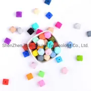 17mm Baby Teething Teether Bead Food Grade Nursing Silicone Hexagon Beads