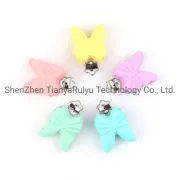 Butterfly Shaped Pacifier Clip Baby Silicone Teether Teething Accessories DIY Bead Tool Clip Nipple Clips