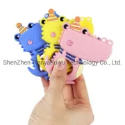 Crocodile Food Grade Silicone Baby Teethers Pendant Necklace DIY Accessory BPA Free Chewable Toys Silicone Teether