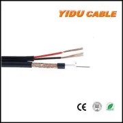 Factory Supply Coaxial Cable 75ohm Rg59 with Power Rg59 2c Bare Copper for CCTV Camera