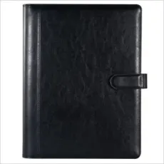 Binder Notebook Pocket File Business Organizer A4 PU Leather Portfolio Folder