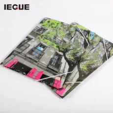 Wholesale Cheap Price Custom Printing Hardcover A4 Thick Craft Paper File Folder with Elastic Bands